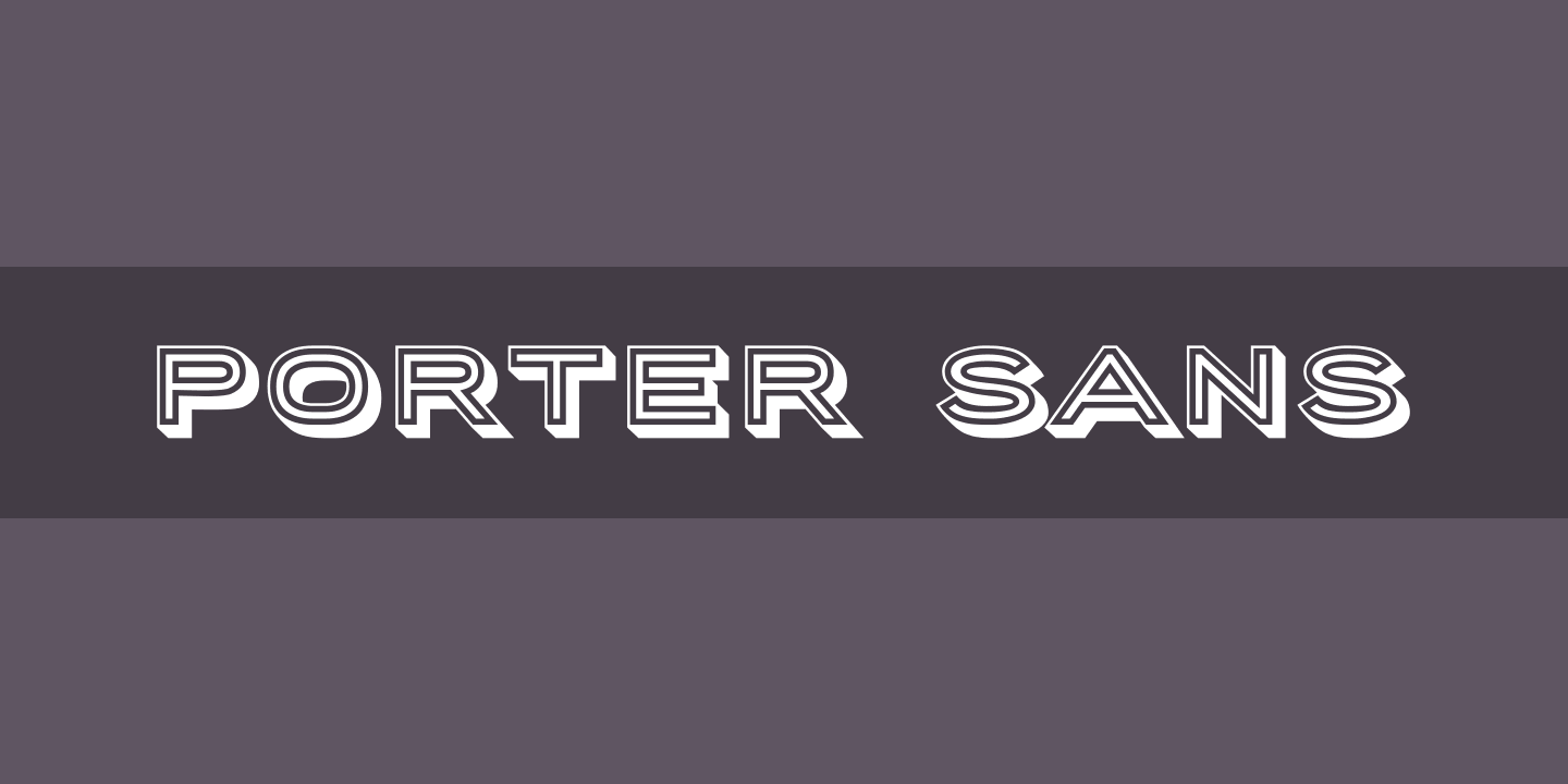 Пример шрифта Porter Sans #1